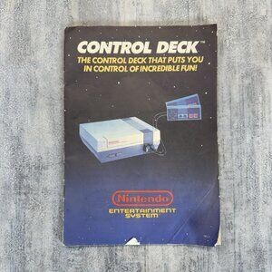 Vintage 1987 Original Control Deck Manual Nintendo NES MANUAL ONLY Book Booklet